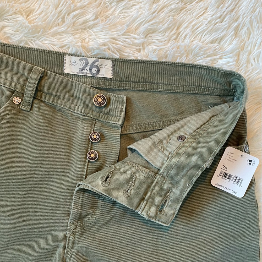 Free People NWT Maggie Mid-Rise Straight-Leg Jeans, size 26 - Picture 3 of 8